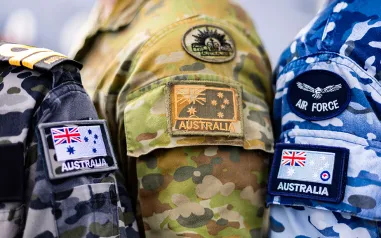 A photo of military uniforms.