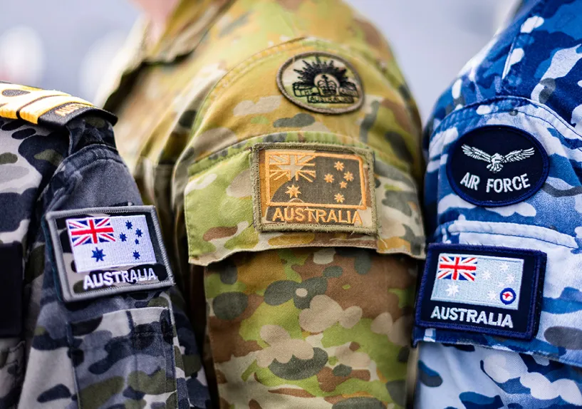 A photo of military uniforms.